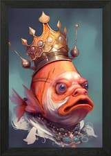 Image of Koi Supernatural forces Framed Wall Art Poster Canvas Print Picture