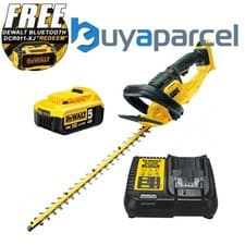 Image of Dewalt DCM563P1 18v Cordless Hedge Trimmer Cutter + 1 x 5.0ah Battery + Charger