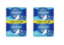 Image of Always Ultra Sanitary Pads Women's Size 3, Day & Night, 40 Pads, (2 x 20 Packs)