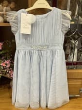Image of Monsoon Children Party Dress Light Blue Aged 18-24 Months New With Tags