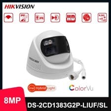 Image of Hikvision DS-2CD1383G2P-LIUF/SL 8MP Dual Lens 180° Wide Angle 2-way audio 2mm