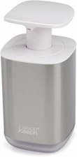 Image of Joseph Joseph Presto Hygienic Soap Dispenser - White/Stainless Steel, Refillable