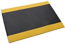 Image of Ribbed Anti Slip Anti Fatigue Air Cushioned Vinyl Standing Safety Mat 89 x 63cm