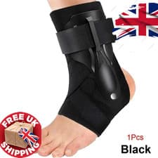 Image of Ankle Brace Support with Side Stabilizers Men Women Sprain Recovery Splint