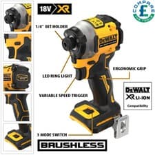Image of DeWalt DCF850N 18V Brushless Powerstack Impact Driver Body Only