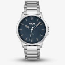 Image of HUGO #First Blue Dial Bracelet Watch 1530186