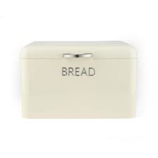 Image of Salter Retro Cream Bread Bin – Embossed Lettering, Long-Lasting Freshness