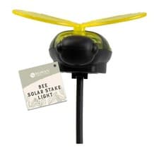 Image of Bee Solar Stake Lights Garden Ornament Outdoor Summer Pot Planter LED Light Gift