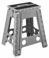 Image of Large Tall Multi Purpose Fold Step Stool Plastic Home Kitchen Foldable Storage
