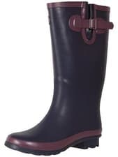 Image of Stormwells Ladies Wellington Boots Garden Festival Rain Waterproof Strap Wellie