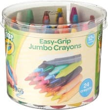 Image of CRAYOLA My First Jumbo Crayons Assorted Colours, Pack of 24 Easy-Grip Colouring