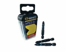 Image of CK T4560 PZ2LD10 Blue Steel Screwdriver Bits Pozi PZ2 x 50mm - Pack of 10 Bits