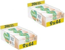 Image of Pampers Harmonie Protect & Care Baby Wipes Plastic Free 18 Packs of 44 Wipes