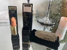 Image of LIPS | Guerlain KissKiss Lipstick 500 Fall In Nude + Rouge G Gold/Diamond Case