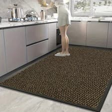 Image of Heavy Duty Non Slip Rubber Back Barrier Door Mat Kitchen Doormats Hallway Rug UK