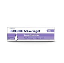 Image of Acnecide 5% Gel Benzoyl Peroxide - Treatments Acne, Blemishes, Spots - 30g UK