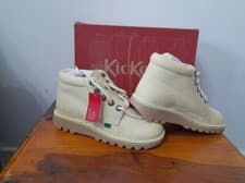 Image of Kickers Kick HI LTHR AU Yellow, girls, boys- unisex, leather, boots SIZE 3/ 36