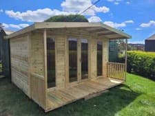 Image of Summerhouse Shed Garden Summer House Delivery Charge In Description