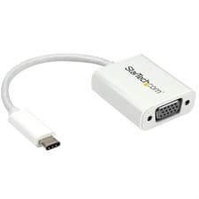 Image of StarTech USB-C to VGA Adapter - Black - 1080p - Video Converter For Your MacB...