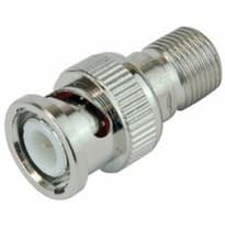 Image of BNC Plug to F-Type connector Socket Adaptor Convertor Pack Of 3