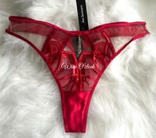 Image of Ann Summers Desiring Decadence Thong Red Size 10