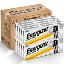 Image of 100 Energizer Industrial AA Alkaline Batteries Long Lasting MN1500 1.5V LR6 2031