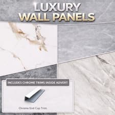 Image of PVC Shower Wall Panels 1000mm x 2400mm Bathroom Wet Wall Cladding 10mm