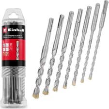 Image of Einhell 7 Piece 160mm SDS Plus 4 Cutter Drill Bit Set