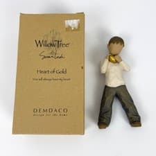 Image of Willow Tree Heart of Gold 2004 Demdaco Susan Lordi Figurine Boy w/Heart
