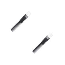 Image of 2 Count Anti Static Comb Professional Hair Hairbrush for Salon Metal