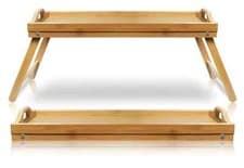 Image of Aidapt Wooden Lap Tray Table Folding Legs Crafts Meals Versatile Hobbies Compact
