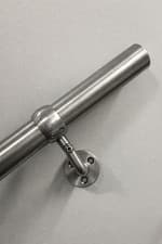 Image of Handrail | Stainless Steel Flat Ends – Slider Bracket, Premium Rail