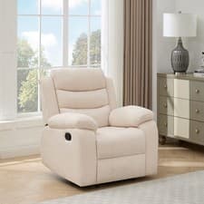 Image of BOSTON 1 SEATER MANUAL FABRIC RECLINER CHAIR