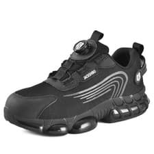 Image of Safety Trainers for Men Steel Toe Work Sneaker Rotating Buckle Puncture Proof UK