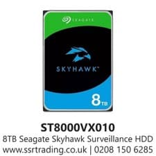 Image of 8TB Seagate Skyhawk Surveillance Hard Drive for CCTV DVRs NVRs & PC Desktop