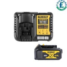 Image of Dewalt Genuine DCB182 18V 4.0Ah XR Li-Ion 4Ah Lithium Slide Battery With Charger
