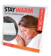 Image of STAYWARM® Single Size Luxury Quality Electric Underblanket, White