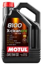 Image of 5W30 Fully Synthetic Engine Oil Motul 8100 X-Clean EFE C2 C3 BMW Fiat GM MB 5 L