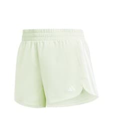 Image of adidas Womens Pacer Training Shorts 3 Stripes Woven - Green - Small-Large