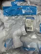 Image of 32mm Compression Elbow 90 Degree Push Fit - Bulk Box Available