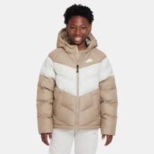 Image of Kids Nike Sportswear Synthetic-Fill Hooded Jacket Beige White DX1264 247 S to XL