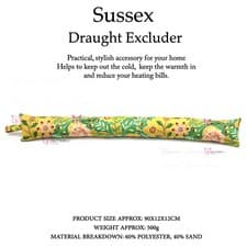 Image of Draught Excluder Great Designs Fabric Fleece Draft Door Stopper Cushion Designs