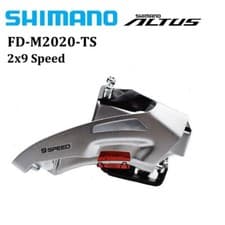Image of Shimano FD-M2020 Altus 2x9 Speed Front Derailleur Dual Pull 31.8mm MTB Bike