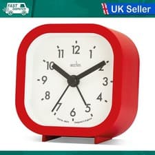 Image of ACCTIM ROBYN ALARM CLOCK WHITE RED GREY