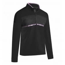 Image of Callaway Pieced Printed 1/4 Zip Pullovers - Caviar-L