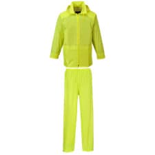 Image of PORTWEST Essentials Rainsuit (2 Piece Suit) Waterproof Rain Jacket Trousers L440