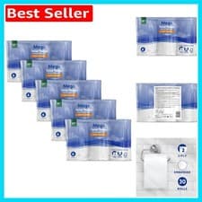 Image of Comforting 2-Ply Mega Toilet Rolls - 30 Rolls, 330 Sheets Each for Lasting Use