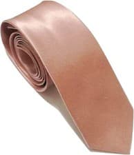 Image of Quality Men Slim Solid Plain Satin Tie 5cm Width Wedding school event prom