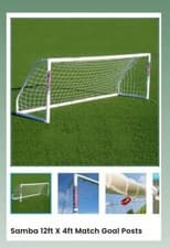 Image of Samba 12 x 4ft Match Football Goal. 5 A Side Goal Post with Net NEW