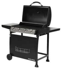 Image of GEORGE FOREMAN GFGBBQ4B Portable 4 Burner Grill Gas BBQ - Black